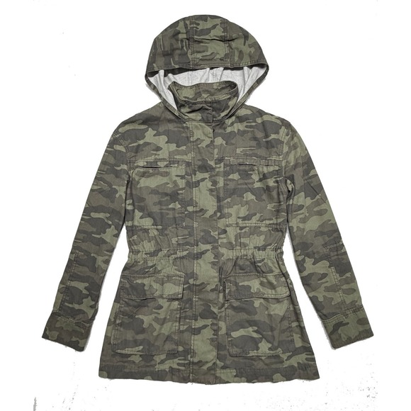 Universal Thread Jackets & Blazers - Universal Thread Green Camo Women's Small Utility Jacket Barn Coat Work Military
